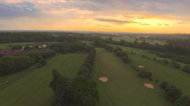 Sunset view from Southwick Park Golf Club
