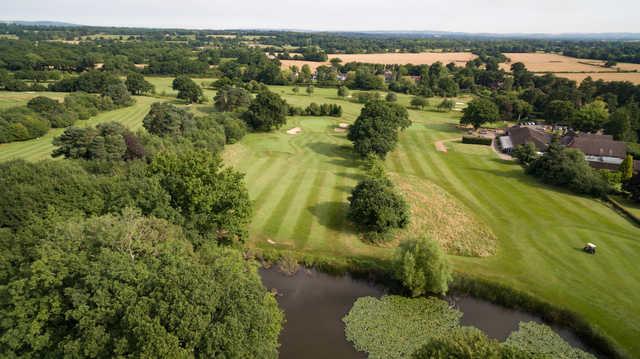 View of th 9th and 10th greens at Ifield Golf Club.