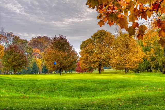 A view of green #15 at Beechwood Golf Course.