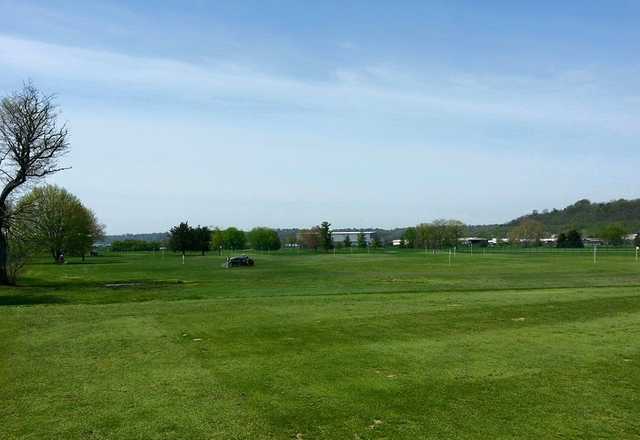 A view of the practice area at Reeves Golf Course.
