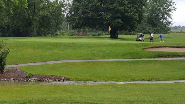 A view of a hole at South Shore Golf Club.
