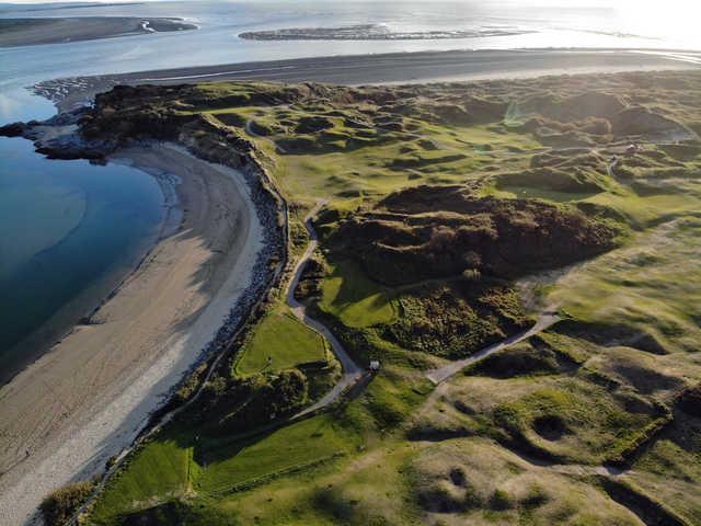 Aerial view from Porthmadog Golf Club