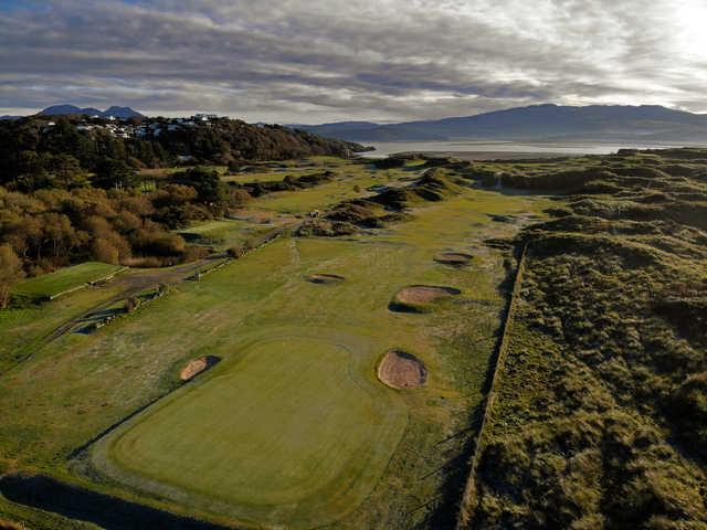 Aerial view from Porthmadog Golf Club