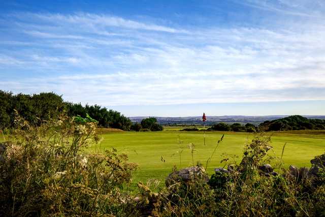 A view of the 15th green at Came Down Golf Club.