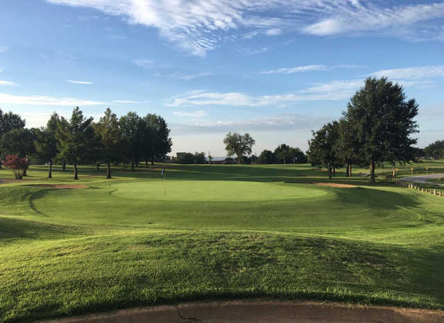 View of the 18th hole at The Canyons At Blackjack Ridge