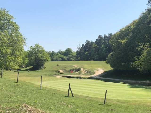 View of the 9th hole from the Forest Course at Bramshaw Golf Club