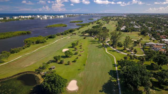 Aerial view of the Lake Worth Beach Golf Course