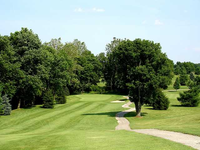 A view of green #17 at Saint Albans Golf Club