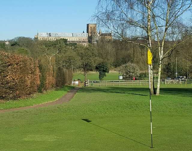 View from a green at Abbey View Golf Course