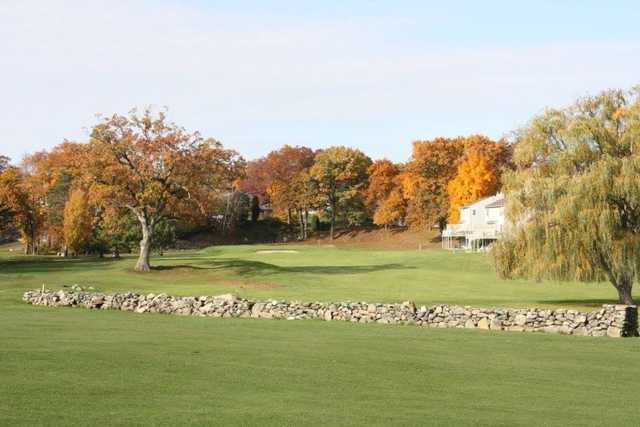A fall day view from Louisquisset Golf Club.