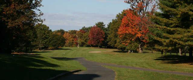 A sunny day view of a fairway at  Oak Ridge Golf Club .