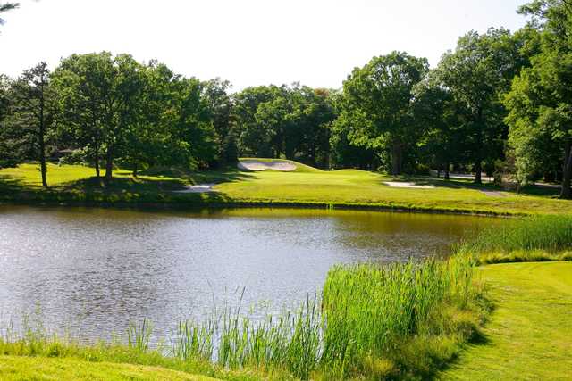 A view over the water from East Course at The Inn At Pocono Manor.