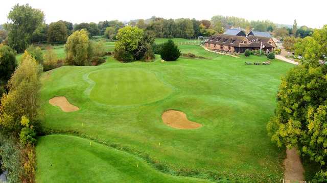 View of a green at Cambridge Meridian Golf Club