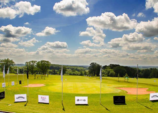 View of the practice area at Kilnwick Percy Golf Club.