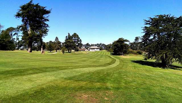 A view of a fairway at Pajaro Valley Golf Club.