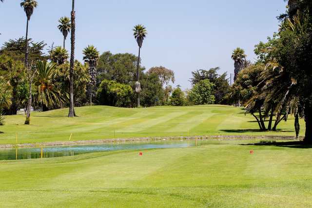 A view of the red tee at Salinas Fairways Golf Course.