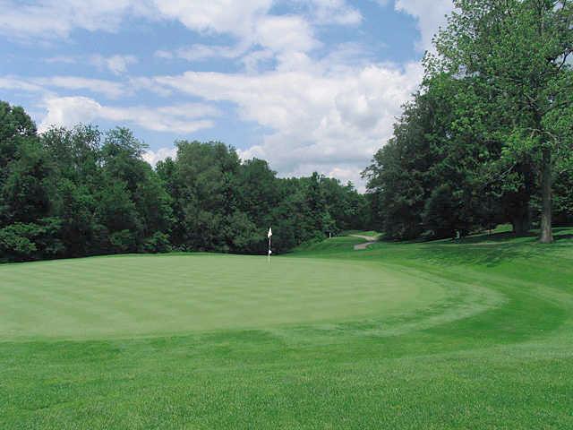 A view of the 14th green at Denison Golf Club
