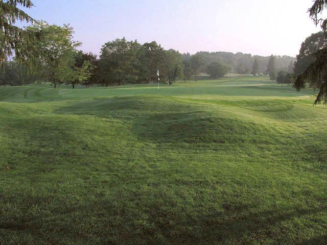 A view of hole #9 at Denison Golf Club