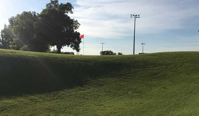 A view of a green at Sapulpa Golf Course.