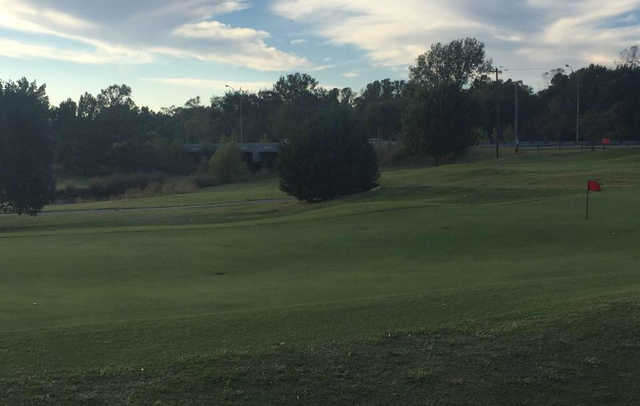 A view of two holes at Sapulpa Golf Course.