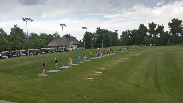 A view of the driving range from Greg Mastriona Golf Courses at Hyland Hills.