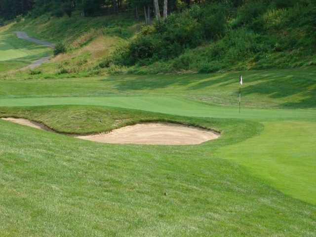 A view of hole #8 at Rocky Gap Casino Resort.