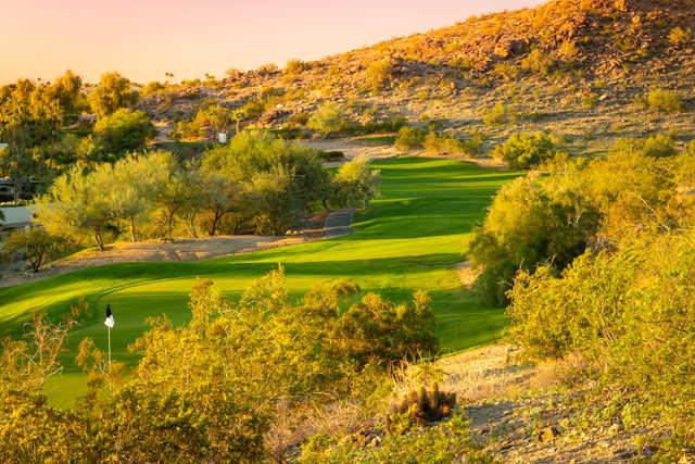 Looking back from a green at Arizona Grand Resort