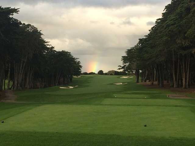 A view from tee #1 at Bayonet from Bayonet/Black Horse Golf Course.