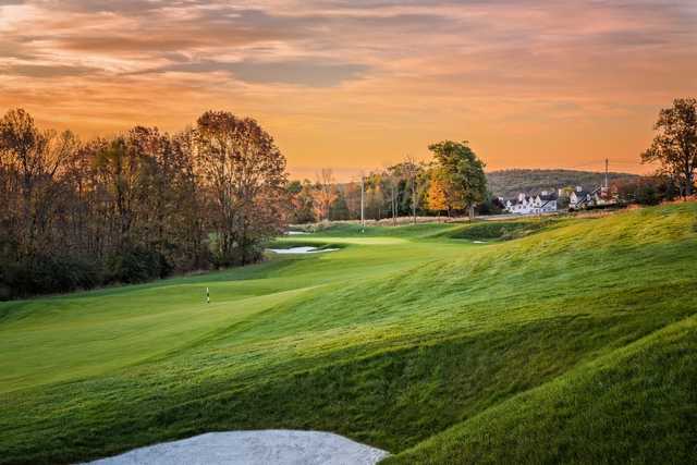A sunset view from The Golf Club at Mansion Ridge.