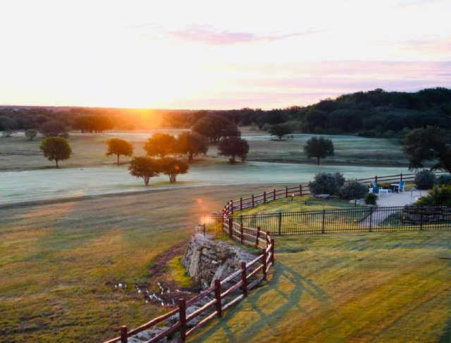 An early morning view from Hideout Golf Club.