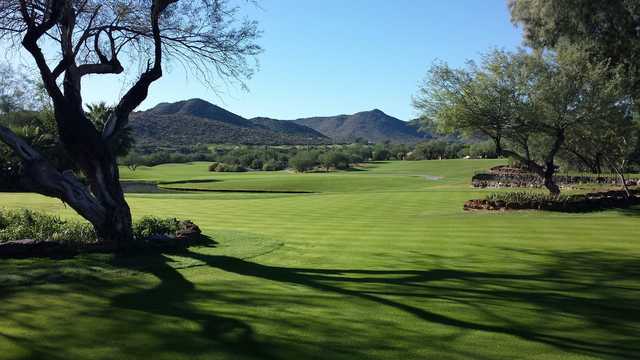 A sunny day view from Rancho Manana Golf Club.