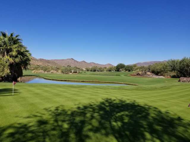 A view of a hole at Rancho Manana Golf Club.