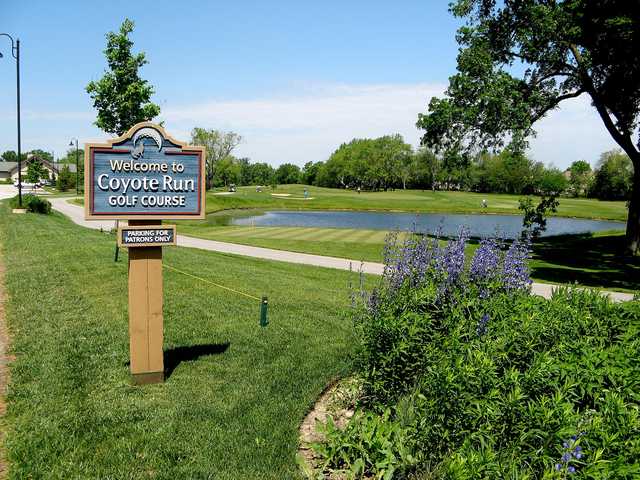 A sunny day view from Coyote Run Golf Course.