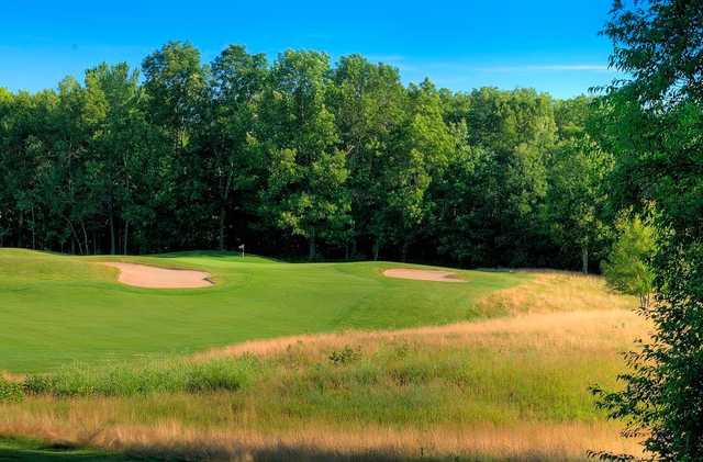 A view of the 10th green at Cedar Chase Golf Club.