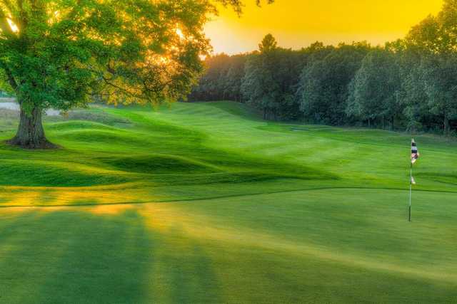 A view of the 15th hole at Cedar Chase Golf Club.