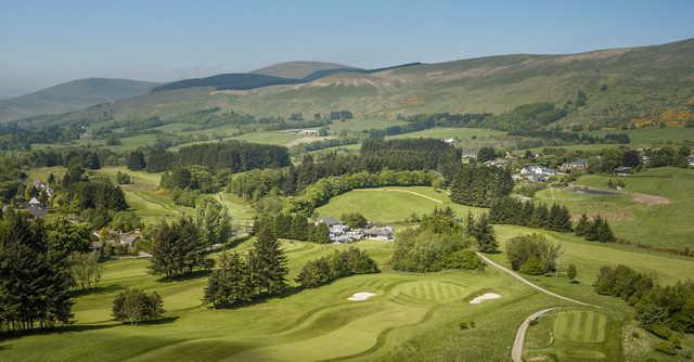 Aerial view from Muckhart Golf Club