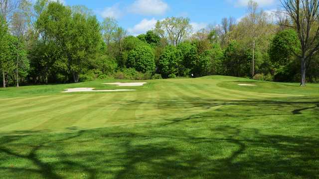 A spring day vie wof a hole at Monroe Golf & Country Club.