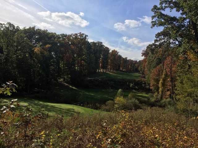 A fall day view from Binder Park Golf Course.