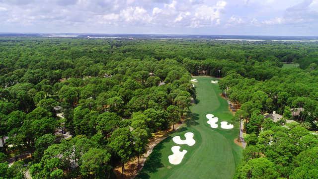 Aerial view from Oyster Reef Golf Course