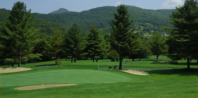 View of a green at Sugar Mountain Golf Club