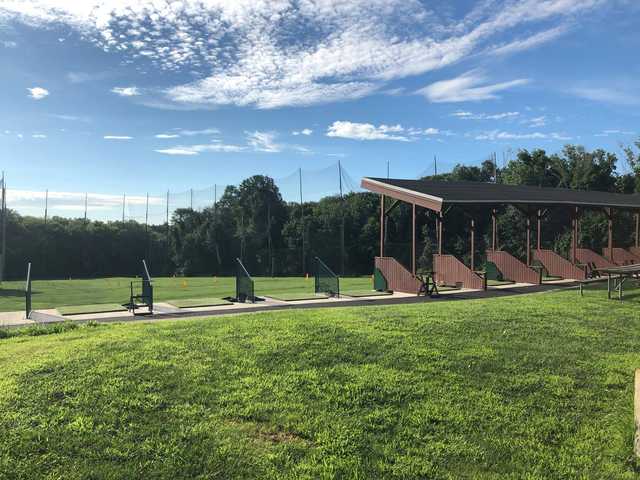 A view of the driving range at Darlington Golf Course.