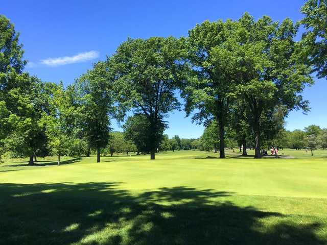 A view of the 8th hole at Soldier Hill Golf Course.