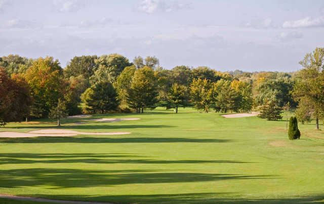 A view of the 1st hole at Red from Ramblewood Country Club.