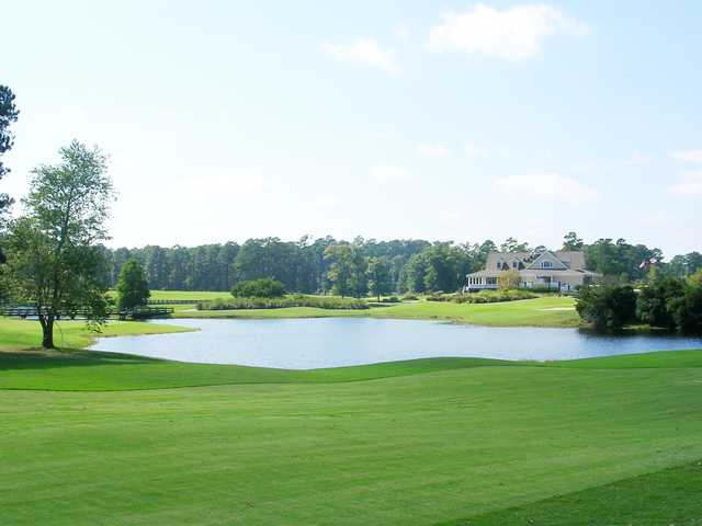 A view from fairway #1 at Panther's Run from Ocean Ridge Plantation.