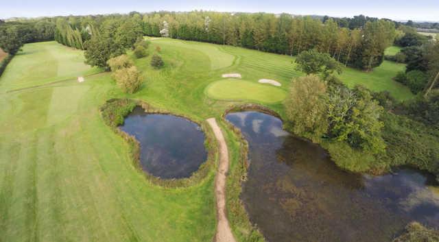 Aerial view from Bulbury Woods Golf Club