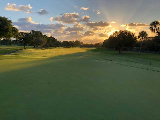 A view of the 14th fairway at Miami Shores Country Club.