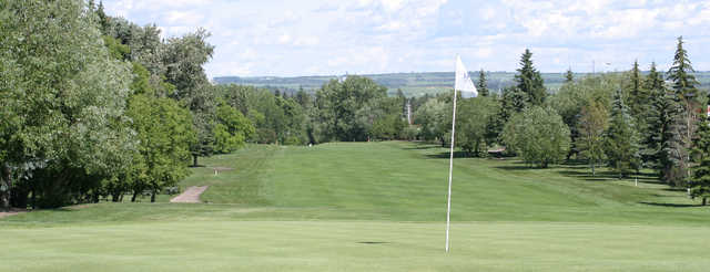 A view of a hole at Lacombe Golf and Country Club.