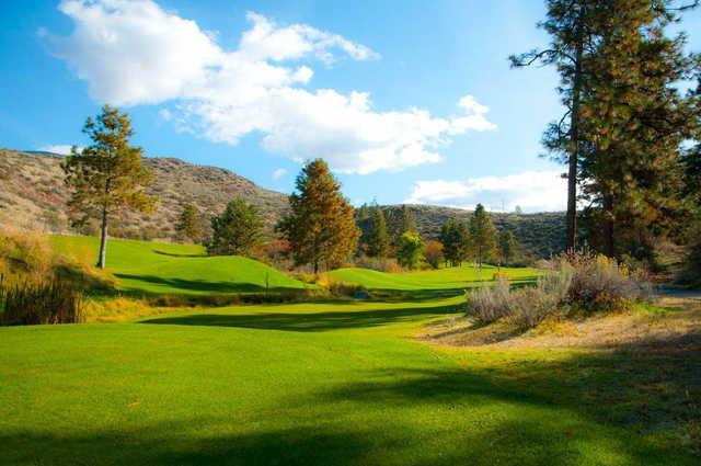 A view from Nk'Mip Canyon Desert Golf Course.