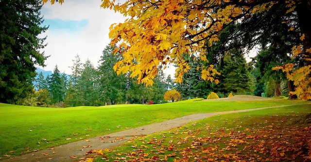 A view of hole #7 at Cowichan Golf and Country Club.