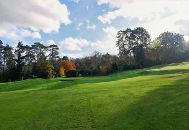 View of the 16th green at Bramley Golf Club